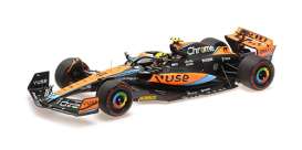 McLaren  - MCL60 2023 orange/blue/black - 1:18 - Minichamps - 537231804 - mc537231804 | Tom's Modelauto's