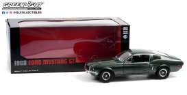 Ford  - Mustang GT 1968 green - 1:18 - GreenLight - 13615 - gl13615 | Toms Modelautos