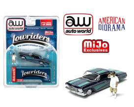 Chevrolet  - Impala SS Lowrider 1962 black/blue - 1:64 - Auto World - CP8020 - AWCP8020 | Toms Modelautos