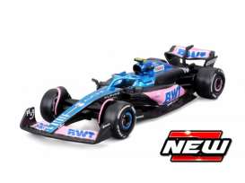 Renault Alpine - A523 2023 blue/pink/black - 1:43 - Bburago - 38072G - bura38072G | Toms Modelautos