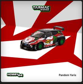 Toyota  - Yaris black/red - 1:64 - Tarmac - T64-080-MON - TC-T64-080MON | Toms Modelautos