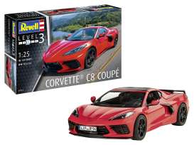 Corvette Chevrolet - C8 Coupe  - 1:24 - Revell - Germany - 07714 - revell07714 | Toms Modelautos