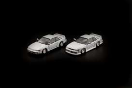 Nissan  - Silvia S13/ 200SX silver-grey - 1:64 - BM Creations - 64B0299 - BM64B0299lhd | Tom's Modelauto's