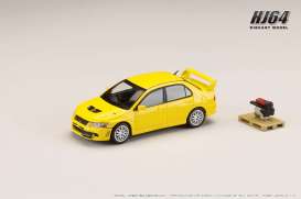 Mitsubishi  - Lancer yellow - 1:64 - Hobby Japan - HJ641054Y - HJ641054Y | Toms Modelautos
