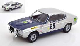 Ford  - Capri 1969 silver/blue - 1:18 - MCG - 18298 - MCG18298 | Toms Modelautos