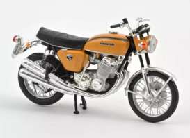 Honda  - CB750 1969 orange metallic - 1:18 - Norev - 182025 - nor182025 | Toms Modelautos