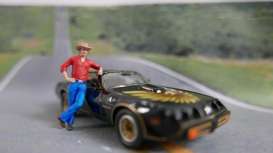 Figures diorama - Burt Reynolds Bandits red/blue - 1:43 - Cartrix - CTPL022 - CTPL022 | Toms Modelautos