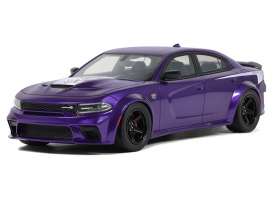 Dodge  - Charger 2023 purple - 1:18 - GT Spirit - GT895 - GT895 | Toms Modelautos