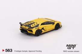 Lamborghini  - Aventador yellow - 1:64 - Mini GT - 00563-L - MGT00563lhd | Toms Modelautos