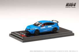 Honda  - Civic blue - 1:64 - Hobby Japan - HJ642063BL - HJ642063BL | Toms Modelautos