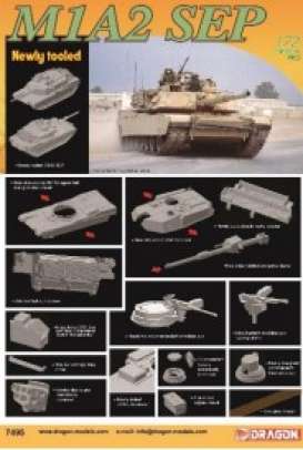 Military Vehicles  - M1A2 SEP  - 1:72 - Dragon - 7495 - dra7495 | Toms Modelautos