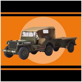 Jeep  - Willys  - 1:8 - Ixo Modelkit - IXO-008 - IXO-008 | Toms Modelautos