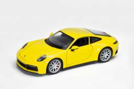 Porsche  - 911 Carrera 4s yellow - 1:24 - Welly - 24099 - welly24099y | Toms Modelautos