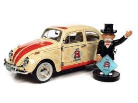 Volkswagen  - Beetle 1963 creme/red - 1:18 - Auto World - SS141 - AWSS141 | Toms Modelautos