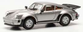 Porsche  - 911 Turbo silver metallic - 1:87 - Herpa - H030601-003 - herpa030601-003 | Toms Modelautos