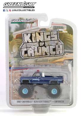 Chevrolet  - K20 1987 blue - 1:64 - GreenLight - 49140C - gl49140C | Toms Modelautos