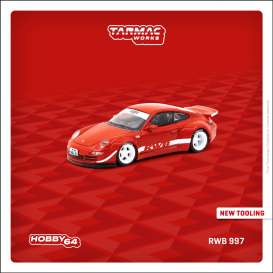 Porsche  - RWB 997 red - 1:64 - Tarmac - T64-057-PH - TC-T64-057PH | Toms Modelautos