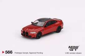 BMW  - M4 Competition G82 red metallic - 1:64 - Mini GT - 00566-L - MGT00566lhd | Toms Modelautos