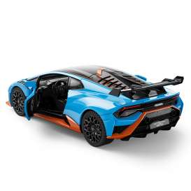 Lamborghini Acmat - Huracan STO light blue/orange - 1:32 - Rastar - 64310 - rastar64310b | Toms Modelautos