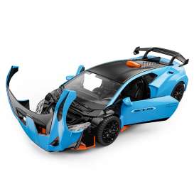Lamborghini Acmat - Huracan STO light blue/orange - 1:32 - Rastar - 64310 - rastar64310b | Toms Modelautos
