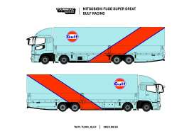 Mitsubishi  - Fuso blue/orange - 1:64 - Tarmac - T64T-TL001-GULF - TC-T64T-TL001-Gulf | Toms Modelautos