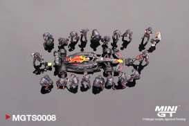 Red Bull Racing   - RB18 Pit Crew Set #11 2022 blue/yellow/red - 1:64 - Mini GT - S0008 - MGTS0008 | Toms Modelautos