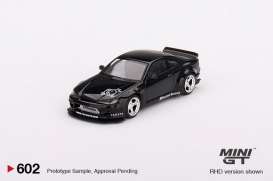 Nissan  - Silvia (S15) black pearl - 1:64 - Mini GT - 00602-R - MGT00602rhd | Toms Modelautos