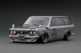 Datsun  - Bluebird 510 silver - 1:18 - Ignition - IG3151 - IG3151 | Toms Modelautos