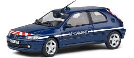 Peugeot  - 306 S16 blue/red/white - 1:43 - Solido - 4311407 - soli4311407 | Toms Modelautos