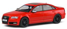 Audi  - S8 2010 red/black - 1:43 - Solido - 4313304 - soli4313304 | Toms Modelautos