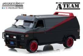 GMC  - Vandura *A Team* 1983 grey/black - 1:24 - GreenLight - 84072 - gl84072 | Toms Modelautos