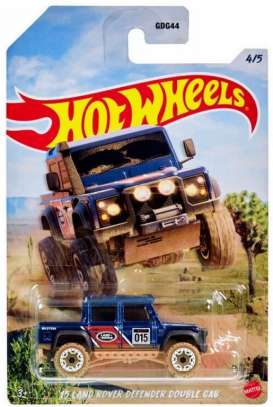 Land Rover  - Defender blue - 1:64 - Hotwheels - HLK19 - hwmvHLK19 | Toms Modelautos