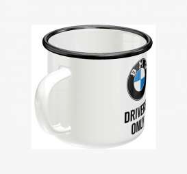BMW  - Enamel Mug BMW Drivers Only black/blue/white - Tac Signs - NA43210 - MU43210 | Toms Modelautos