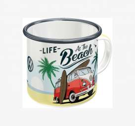 Volkswagen  - Enamel Mug yellow/red/white - Tac Signs - NA43218 - MU43218 | Toms Modelautos