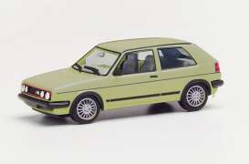 Volkswagen  - Golf II green metallic - 1:87 - Herpa - H430838-003 - herpa430838-003 | Toms Modelautos