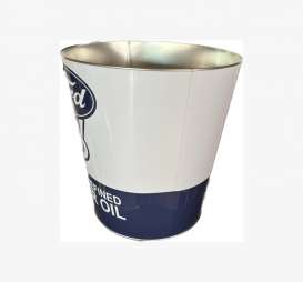 Ford  - Tradition Metal Trash Bin blue/white - Tac Signs - R502251 - CRMB502251 | Toms Modelautos
