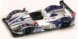 Morgan Nissan - 2013 white/blue - 1:43 - Spark - s3763 - spas3763 | Toms Modelautos