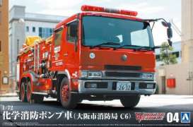   - Fire pumper truck  - 1:72 - Aoshima - 05971 - abk05971 | Toms Modelautos