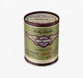 Harley Davidson  - Metal Money Box black/green - Tac Signs - NA31002 - CRMB31002 | Toms Modelautos