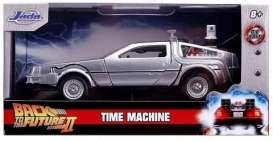 Delorean  - Back to the Future II grey-silver - 1:32 - Jada Toys - 24078 - jada253252018 | Toms Modelautos