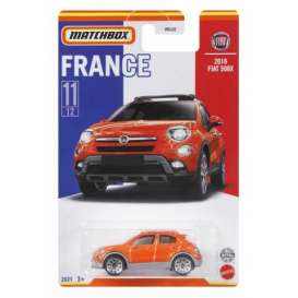 Fiat  - 500x 2016 orange - 1:64 - Matchbox - HBL12 - MBHBL12 | Toms Modelautos