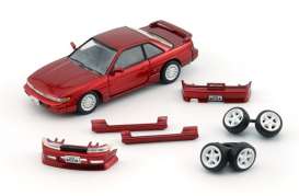 Nissan  - Silvia S13 red - 1:64 - BM Creations - 64B0300 - BM64B0300Rhd | Toms Modelautos