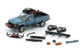 Toyota  - Hilux 1980 blue - 1:64 - BM Creations - 64B0360 - BM64B0360Rhd | Toms Modelautos