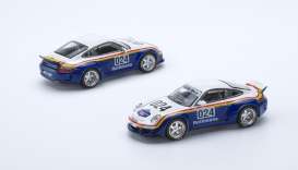 Porsche  - RWB 997 red/blue/white - 1:64 - Pop Race Limited - PR640028 - PR640028 | Toms Modelautos