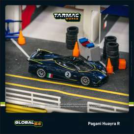 Pagani  - Huayra R #2 blu avio - 1:64 - Tarmac - T64G-TL035-BL - TC-T64G-TL035-BL | Toms Modelautos
