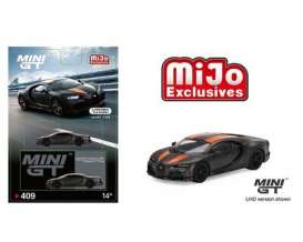 Bugatti  - Chiron Super Sport  grey/orange - 1:64 - Mini GT - 00409-L - MGT00409lhd-MJ | Toms Modelautos
