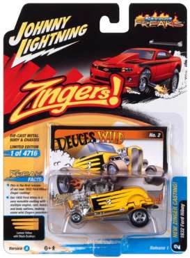 Ford  - Hiboy 1932 yellow - 1:64 - Johnny Lightning - SP294A - JLSP294A | Tom's Modelauto's