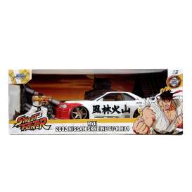 Nissan  - Skyline GTR white/black - 1:24 - Jada Toys - 253255071 - jada253255071 | Toms Modelautos