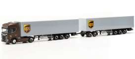 Scania  - CR 20 HD brown/grey/yellow - 1:87 - Herpa Trucks - H317009 - herpa317009 | Toms Modelautos