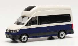 Volkswagen  - Crafter white/blue - 1:87 - Herpa - H096294-002 - herpa096294-002 | Toms Modelautos